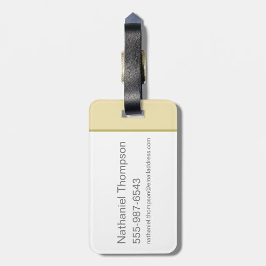 Yogi Bear Picnic Hammock Nickerchen Time Gepäckanhänger (Rückseite vertikal)