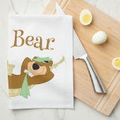 Yogi Bear Picnic Hammock Nickerchen Time Geschirrtuch (Viertel Falte)