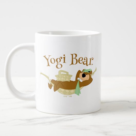 Yogi Bear Picnic Hammock Nickerchen Time Jumbo-Tasse (Links)