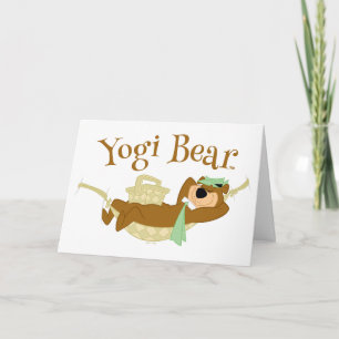 Yogi Bear Picnic Hammock Nickerchen Time Karte
