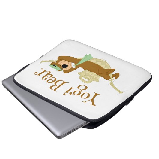 Yogi Bear Picnic Hammock Nickerchen Time Laptopschutzhülle (Vorne Knopf)