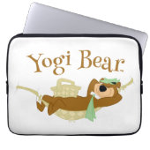 Yogi Bear Picnic Hammock Nickerchen Time Laptopschutzhülle (Vorderseite)