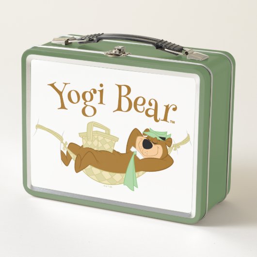 Yogi Bear Picnic Hammock Nickerchen Time Metall Brotdose (Vorderseite)