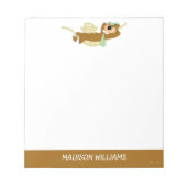 Yogi Bear Picnic Hammock Nickerchen Time Notizblock (Vorderseite)