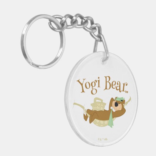 Yogi Bear Picnic Hammock Nickerchen Time Schlüsselanhänger (Vorderseite links)