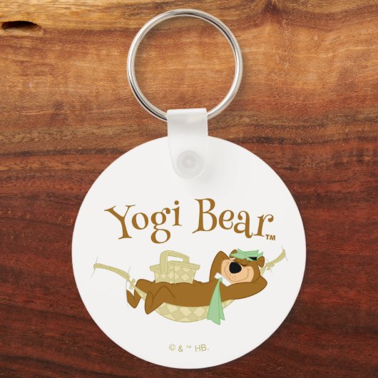 Yogi Bear Picnic Hammock Nickerchen Time Schlüsselanhänger (Vorderseite)