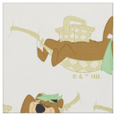 Yogi Bear Picnic Hammock Nickerchen Time Stoff (Nahaufnahme)