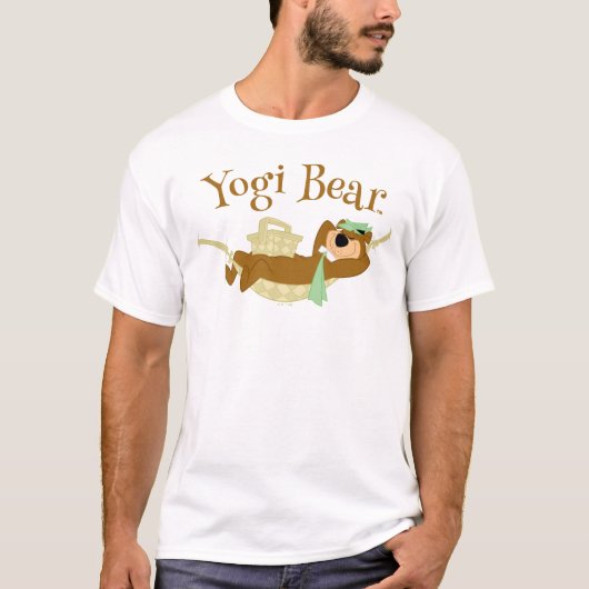 Yogi Bear Picnic Hammock Nickerchen Time T-Shirt (Vorderseite)
