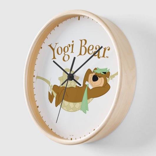 Yogi Bear Picnic Hammock Nickerchen Time Uhr (Winkel)