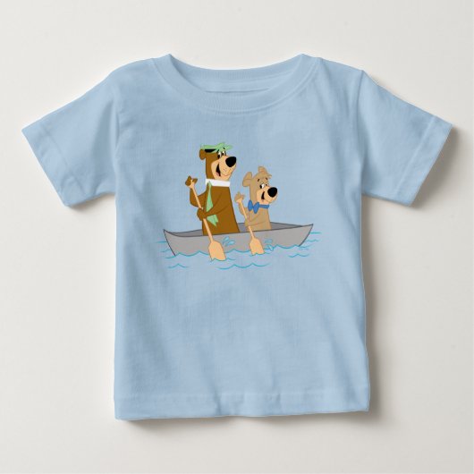 Yogi Bear und Boo Boo Fun Kanuabenteuer Baby T-shirt (Vorderseite)