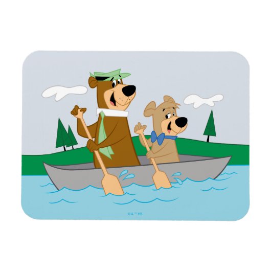 Yogi Bear und Boo Boo Fun Kanuabenteuer Magnet (Horizontal)