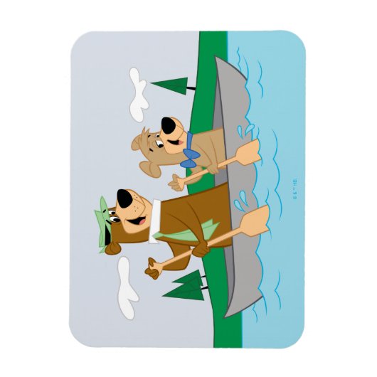 Yogi Bear und Boo Boo Fun Kanuabenteuer Magnet (Vertikal)