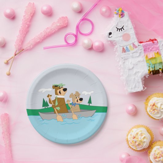Yogi Bear und Boo Boo Fun Kanuabenteuer Pappteller (Party)