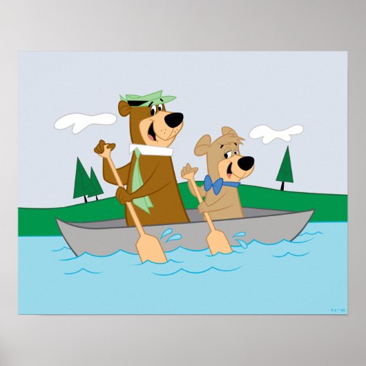 Yogi Bear und Boo Boo Fun Kanuabenteuer Poster (Vorne)