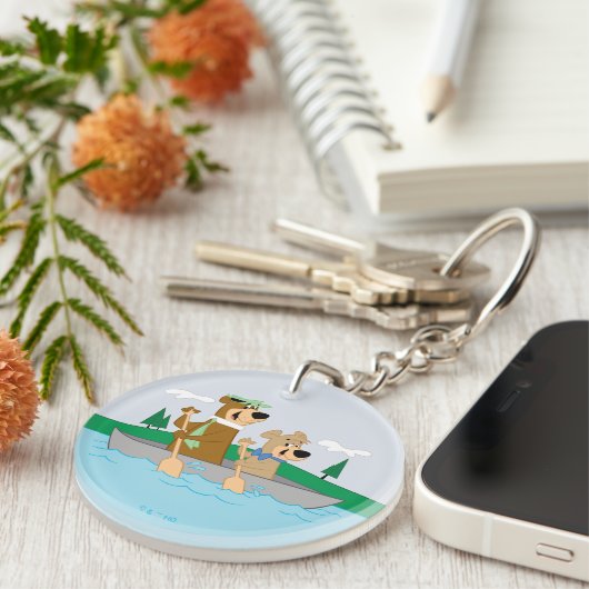 Yogi Bear und Boo Boo Fun Kanuabenteuer Schlüsselanhänger (Vorderseite rechts)