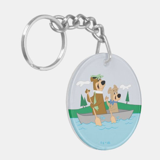Yogi Bear und Boo Boo Fun Kanuabenteuer Schlüsselanhänger (Vorderseite links)