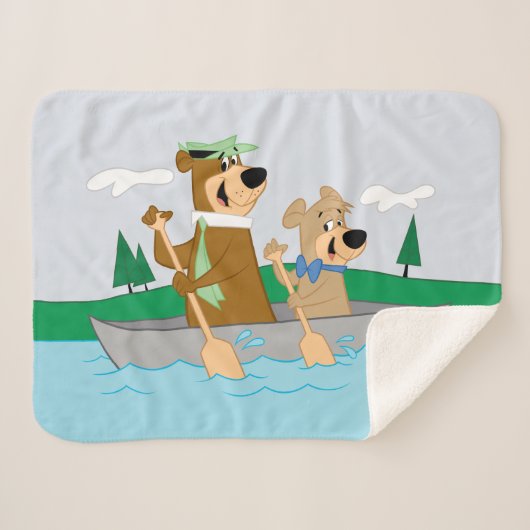 Yogi Bear und Boo Boo Fun Kanuabenteuer Sherpadecke (Vorderseite (Horizontal))