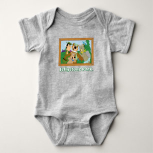 Yogi Bear und Friends Gerahmt Forest Picture Baby Strampler
