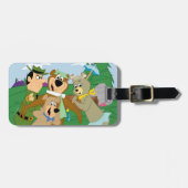 Yogi Bear und Friends Gerahmt Forest Picture Gepäckanhänger (Vorderseite horizontal)