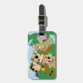 Yogi Bear und Friends Gerahmt Forest Picture Gepäckanhänger (Vorderseite vertikal)