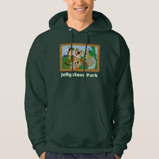 Yogi Bear und Friends Gerahmt Forest Picture Hoodie (Vorderseite)