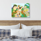 Yogi Bear und Friends Gerahmt Forest Picture Leinwanddruck (Insitu (Schlafzimmer))