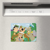 Yogi Bear und Friends Gerahmt Forest Picture Magnet (In Situ (Geschirrspüler))