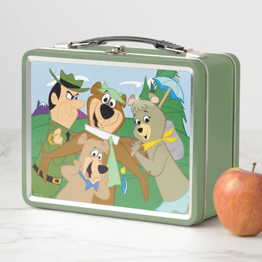 Yogi Bear und Friends Gerahmt Forest Picture Metall Brotdose (Beispiel)
