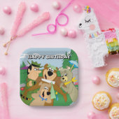 Yogi Bear und Friends Gerahmt Forest Picture Pappteller (Party)