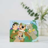 Yogi Bear und Friends Gerahmt Forest Picture Postkarte (Stehend Vorderseite)