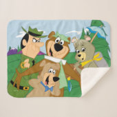 Yogi Bear und Friends Gerahmt Forest Picture Sherpadecke (Vorderseite (Horizontal))