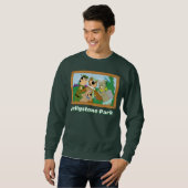 Yogi Bear und Friends Gerahmt Forest Picture Sweatshirt (Vorne ganz)