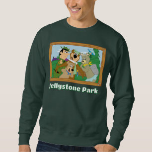 Yogi Bear und Friends Gerahmt Forest Picture Sweatshirt