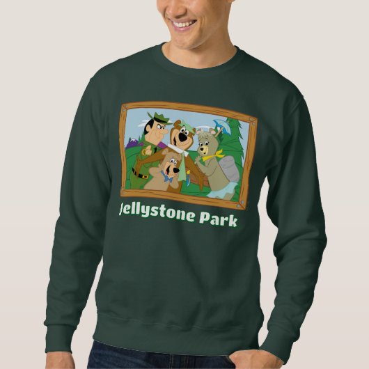 Yogi Bear und Friends Gerahmt Forest Picture Sweatshirt (Vorderseite)