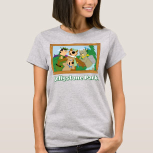 Yogi Bear und Friends Gerahmt Forest Picture T-Shirt