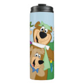 Yogi Bear und Friends Gerahmt Forest Picture Thermosbecher (Vorderseite)