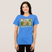 Yogi Bear und Friends Gerahmt Forest Picture Tri-Blend Shirt (Vorderseite voll)