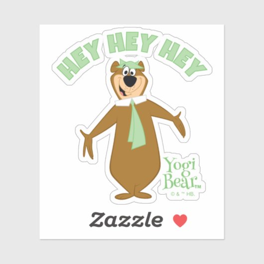 Yogi Bear Willkommen Aufkleber (Blatt)