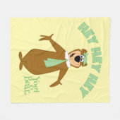 Yogi Bear Willkommen Fleecedecke (Vorderseite (Horizontal))