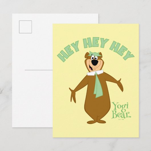 Yogi Bear Willkommen Postkarte (Vorne/Hinten)