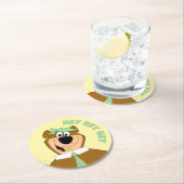 Yogi Bear Willkommen Runder Pappuntersetzer (Vor Ort)