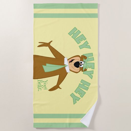 Yogi Bear Willkommen Strandtuch (Vorderseite)