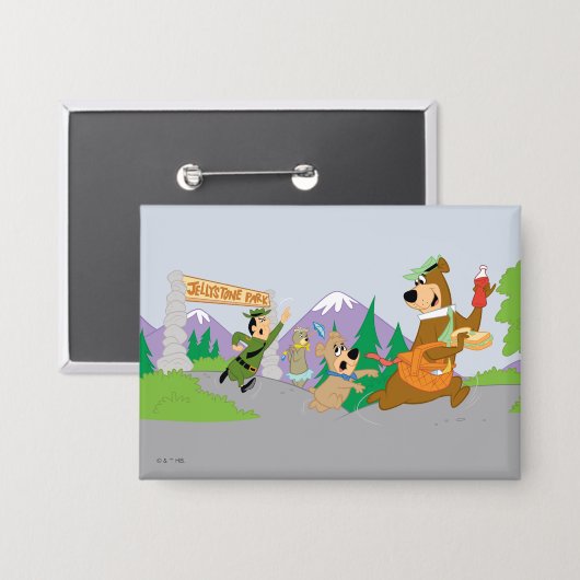 Yogi Bear's Great Picnic Basket Escape Button (Vorderseite/Rückseite)