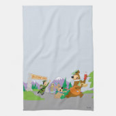 Yogi Bear's Great Picnic Basket Escape Geschirrtuch (Vertikal)