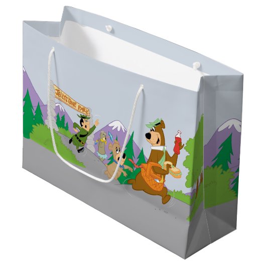 Yogi Bear's Great Picnic Basket Escape Große Geschenktüte (Vorderseite Schrägansicht)