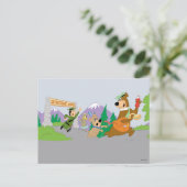 Yogi Bear's Great Picnic Basket Escape Postkarte (Stehend Vorderseite)