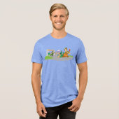 Yogi Bear's Great Picnic Basket Escape Tri-Blend Shirt (Vorderseite voll)