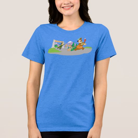 Yogi Bear's Great Picnic Basket Escape Tri-Blend Shirt (Vorderseite)