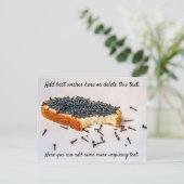 Yogi Breakfast lustiges Sandwich Postkarte (Stehend Vorderseite)