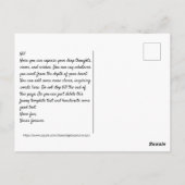 Yogi Breakfast lustiges Sandwich Postkarte (Rückseite)